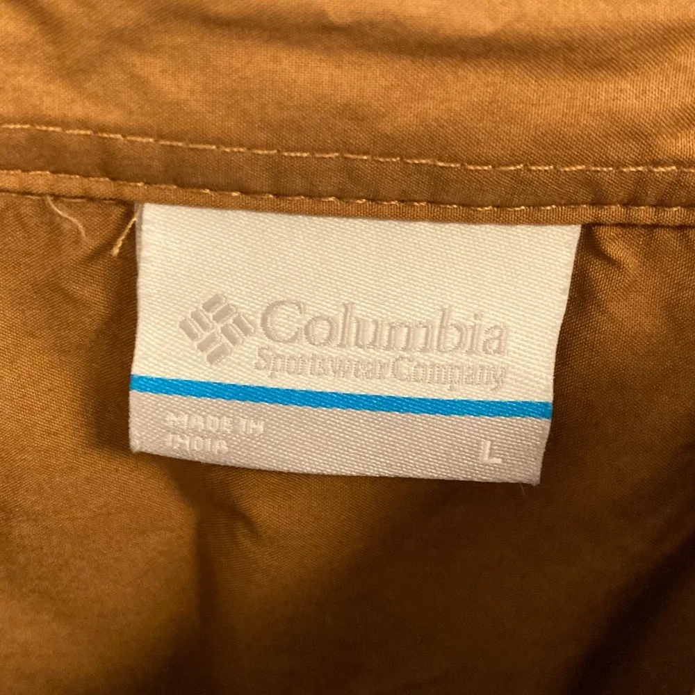 Columbia Women's Blue Point Creek Corduroy Shirt Jacket size large Camel Brown - Picture 8 of 9